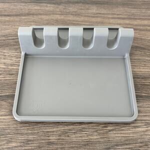 Silicone Utensil Spoon Rest with Drip Pad - Gray - Zulay Kitchen